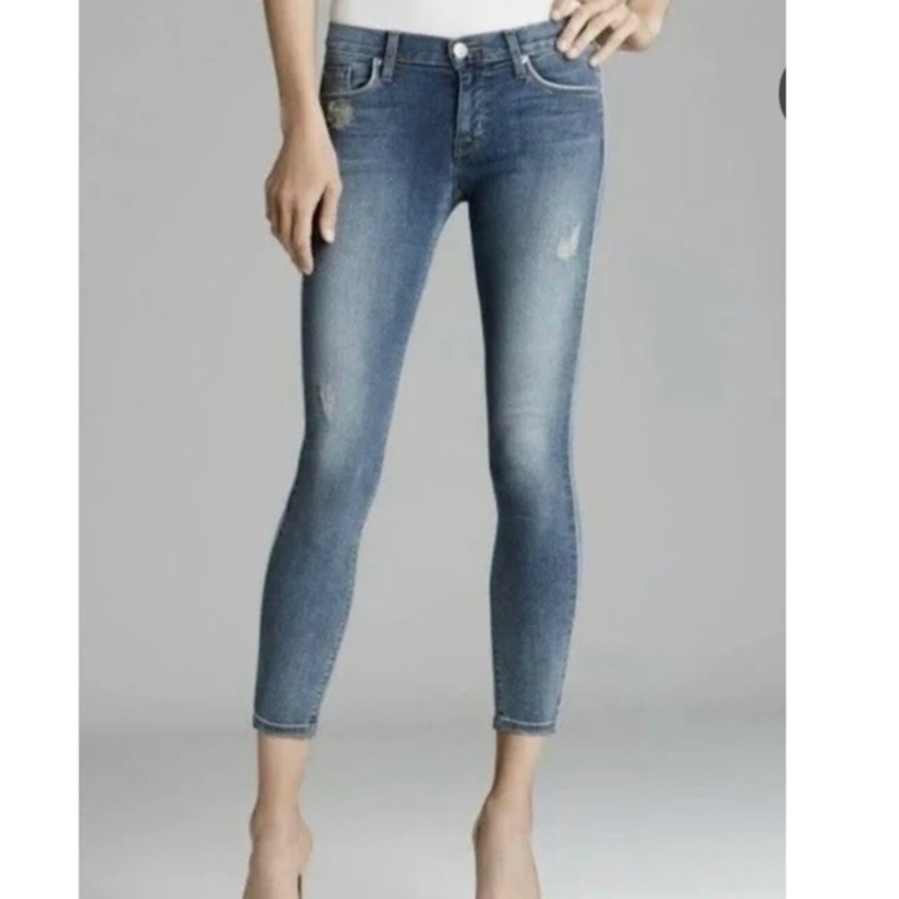 Hudson Jeans Women's Skinny Jeans in Faded Blue Wash